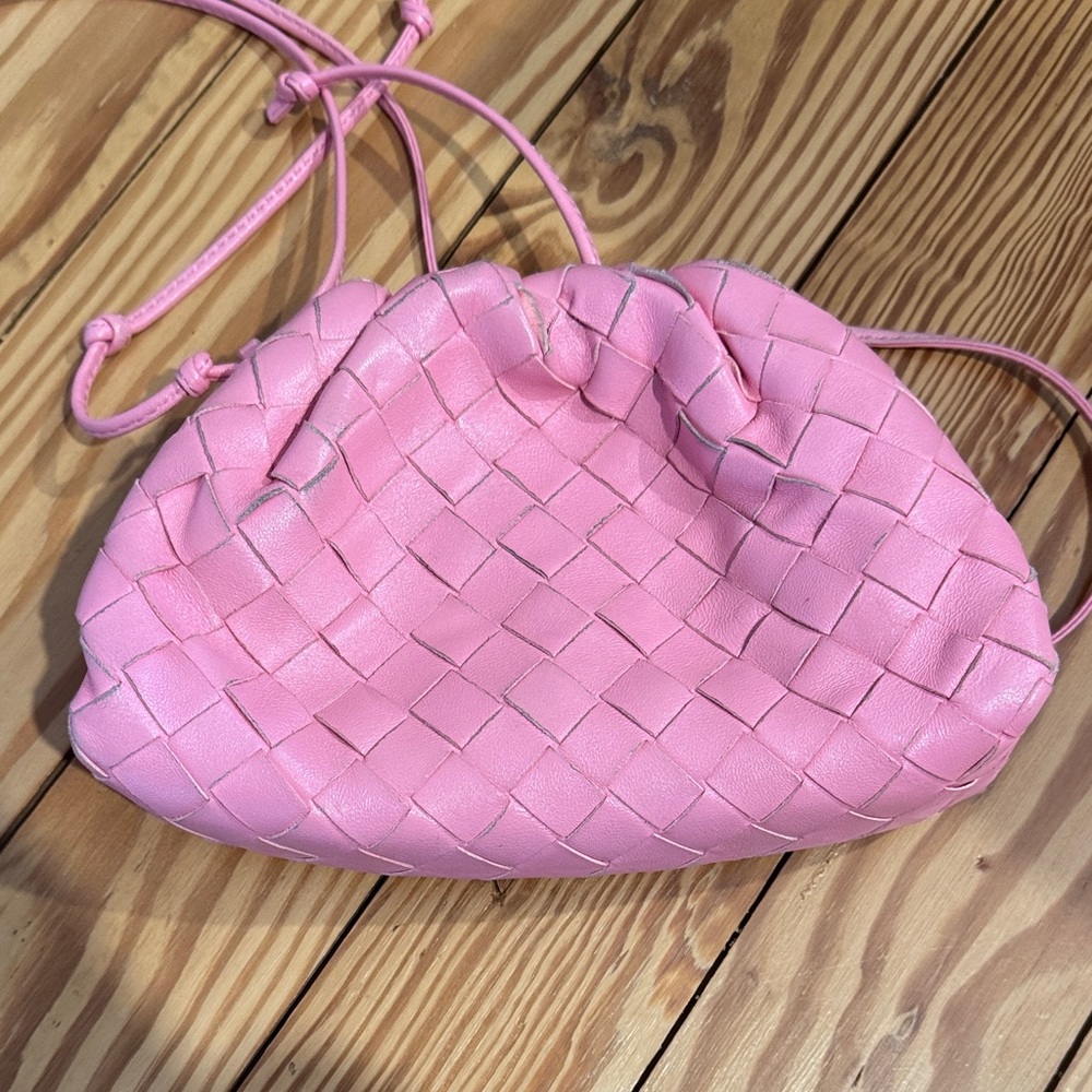 Bottega Veneta Intrecciato Mini Pouch in Pink